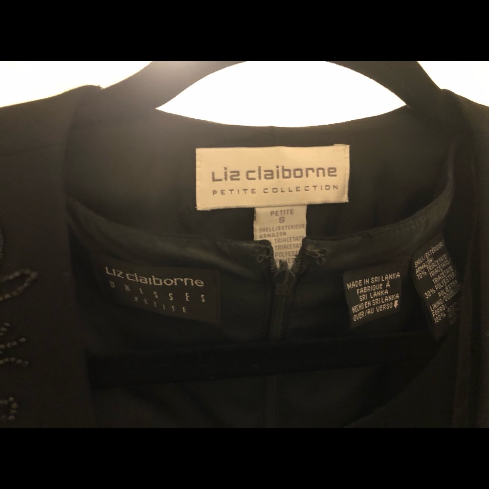 Black dress with matching vest